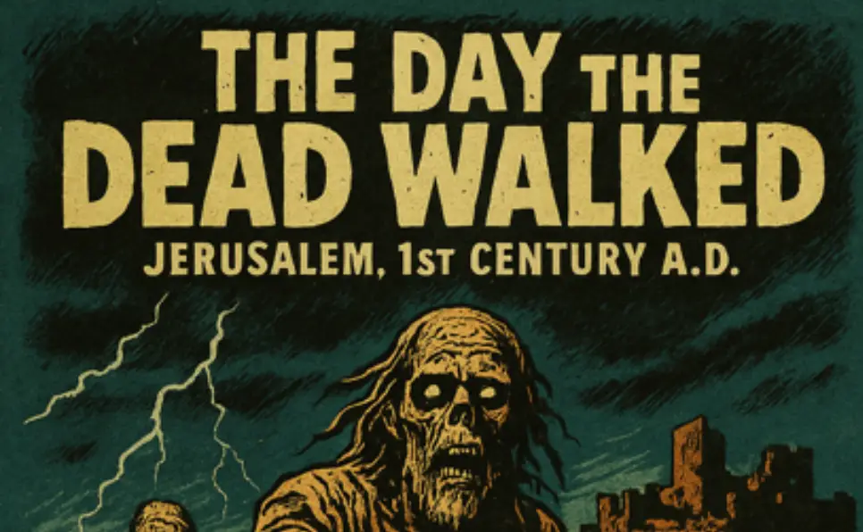 Illustration of Ezekiel's Valley of Dry Bones depicting biblical zombies rising, Memoirs of the Unexplained